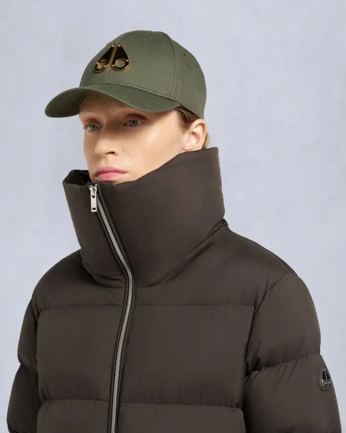 Belle Dune Long Shearling Trim Puffer