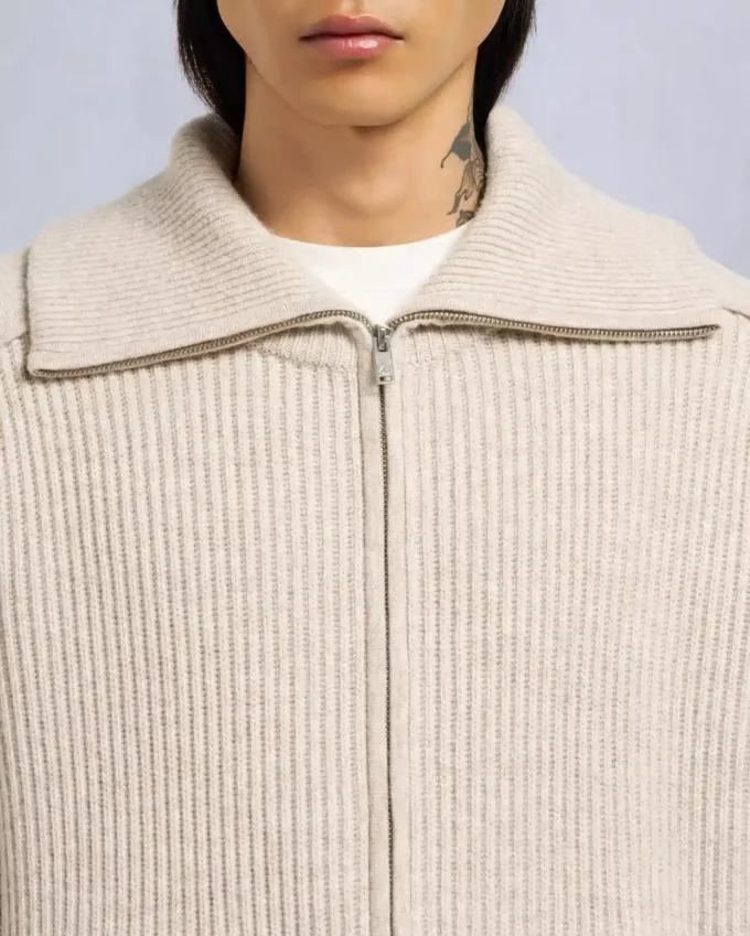 Colson sweater met volledige ritssluiting