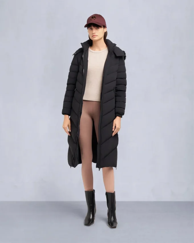 Cooper Lake parka met schapenvachtrand