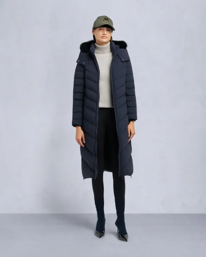 Cooper Lake parka met schapenvachtrand