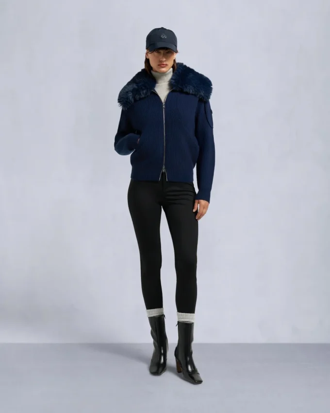 Corina sweater met volledige ritssluiting