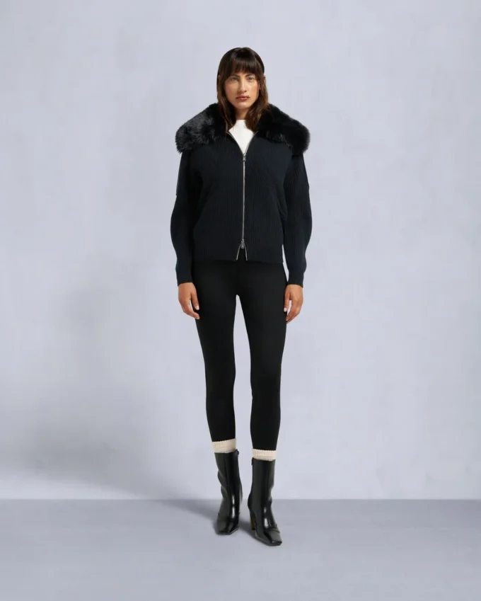 Corina sweater met volledige ritssluiting