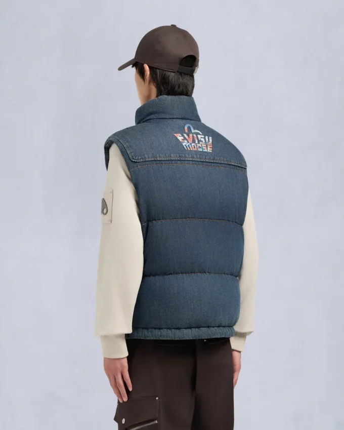 Evisu X Moose Denim Everest Puffer Vest