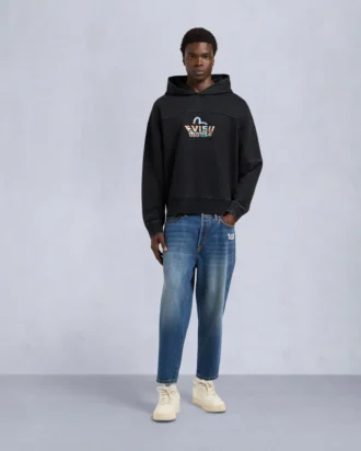 Evisu X Moose pullover hoodie