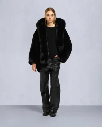 Gold Series Jade jas van imitatiebont