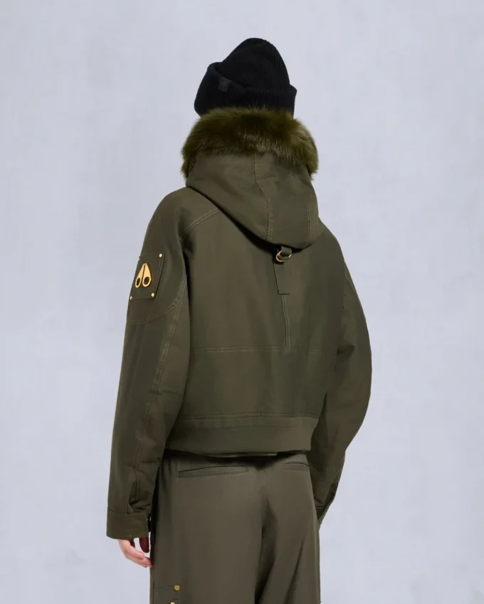 Gold Series Logan Shearling Trim Bomber Jacket