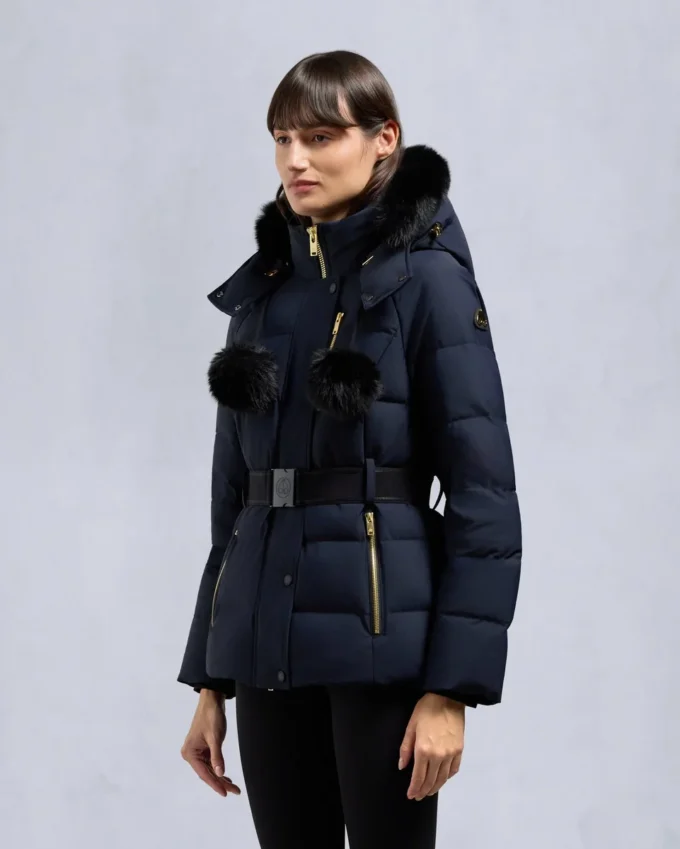 Gold Series Nyluxe Cambria Shearling Trim Jacket