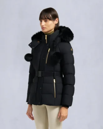 Gold Series Nyluxe Cambria Shearling Trim Jacket