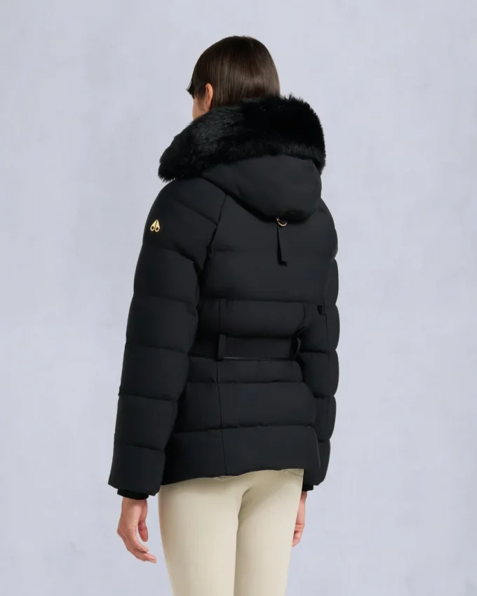 Gold Series Nyluxe Cambria Shearling Trim Jacket