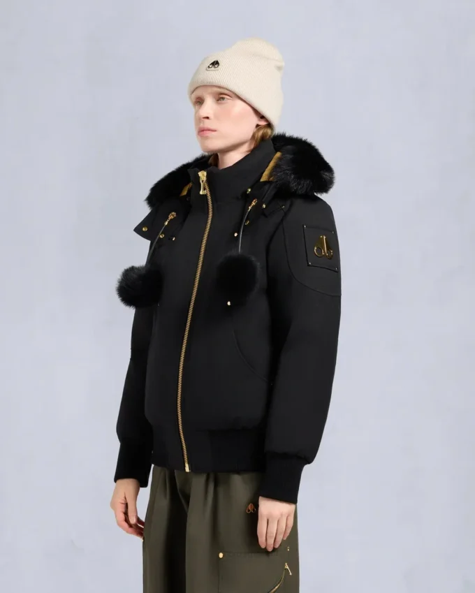 Gold Series Original Sainte Flavie bomberjack met schapenvachtrand