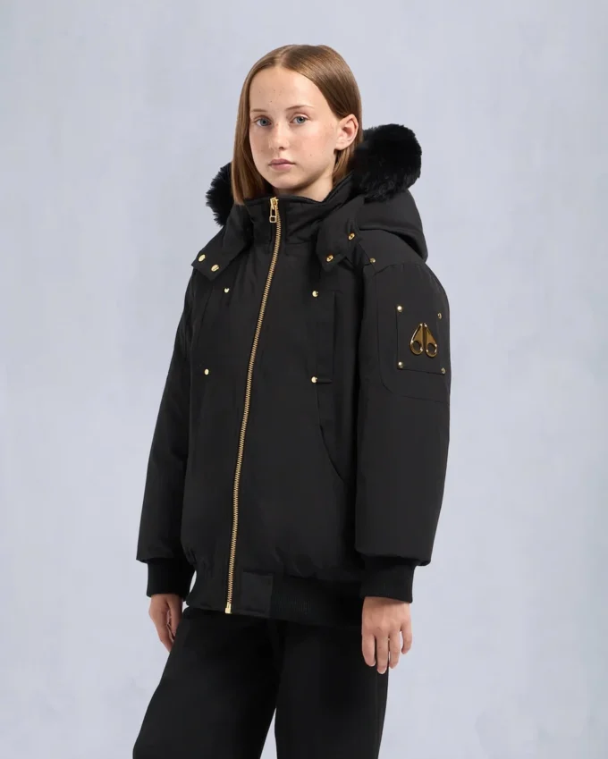 Kids Unisex Original Gold Series Bomberjack met schapenvachtrand