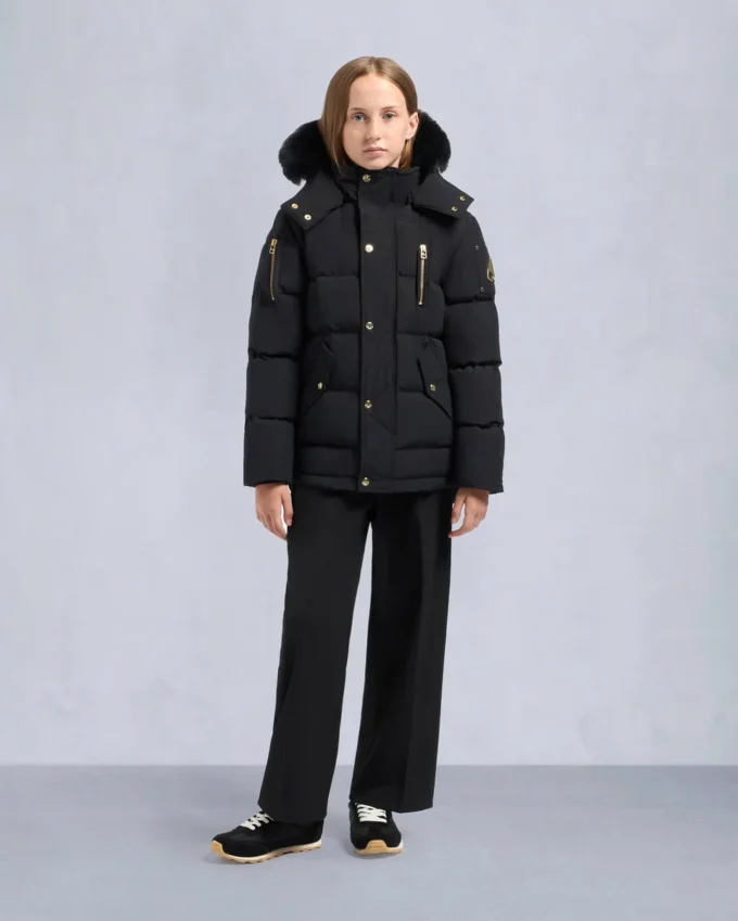 Kids Unisex Original Gold Series Shearling Trim 3Q Jacket