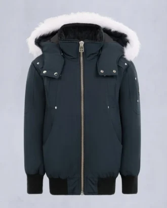 Kinder unisex bomberjack met originele schapenvachtrand