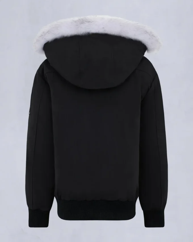 Kinder unisex bomberjack met originele schapenvachtrand