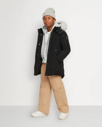 Kinderparka met schapenvachtrand, unisex