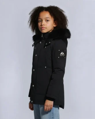 Kinderparka met schapenvachtrand, unisex
