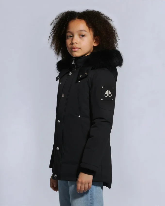 Kinderparka met schapenvachtrand, unisex