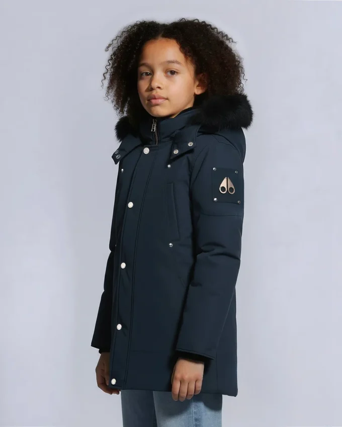 Kinderparka met schapenvachtrand, unisex