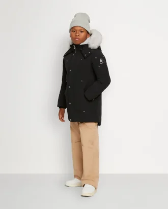 Kinderparka met schapenvachtrand, unisex