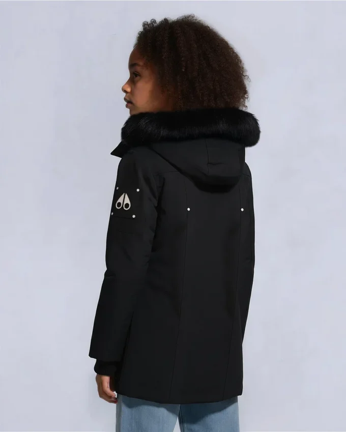 Kinderparka met schapenvachtrand, unisex