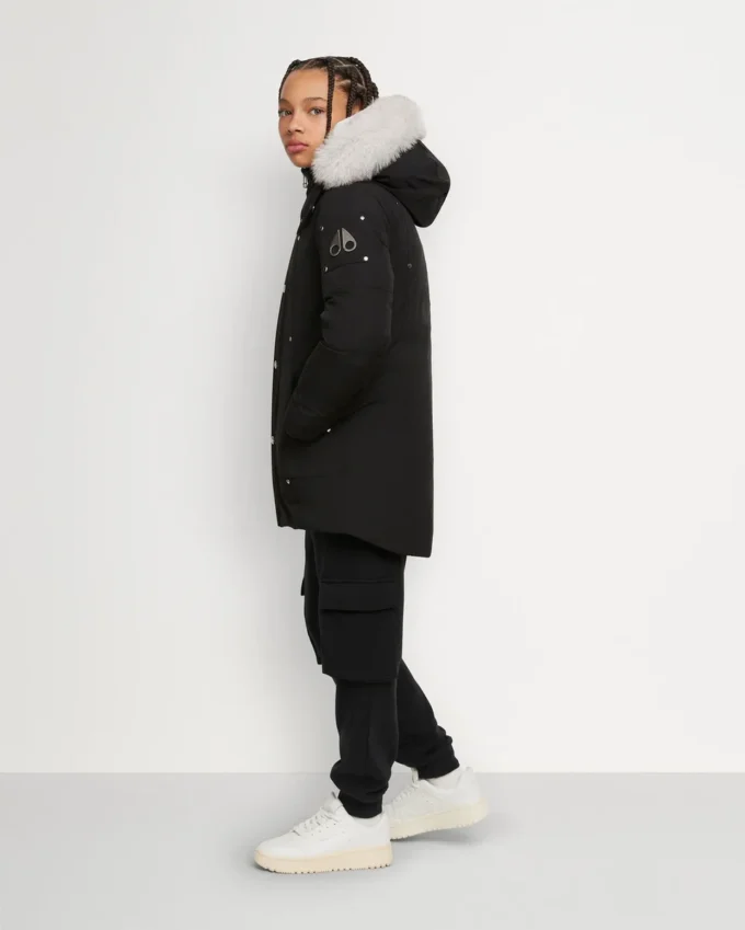 Kinderparka met schapenvachtrand, unisex