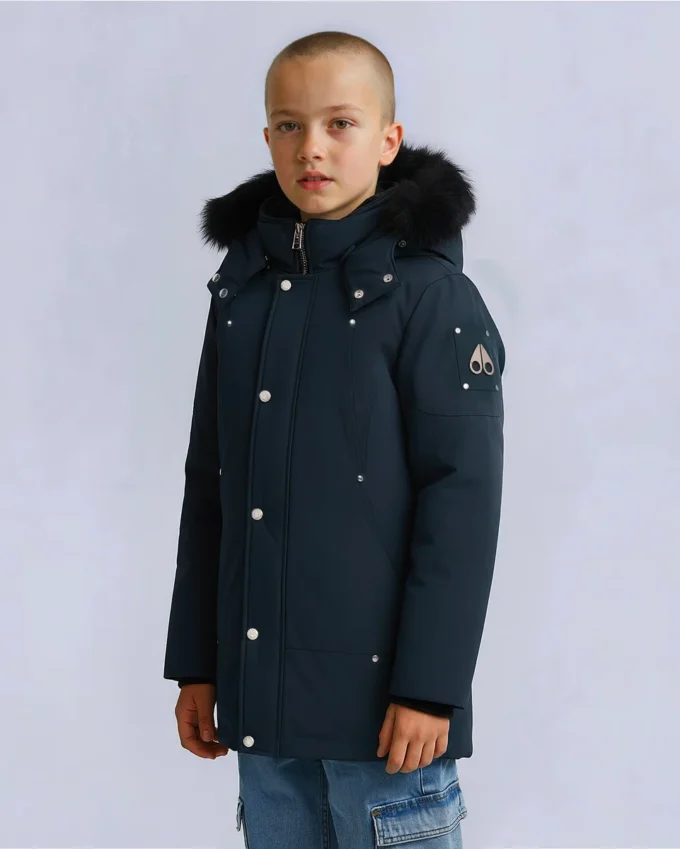 Kinderparka met schapenvachtrand, unisex