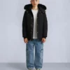 Kinderparka met schapenvachtrand, unisex