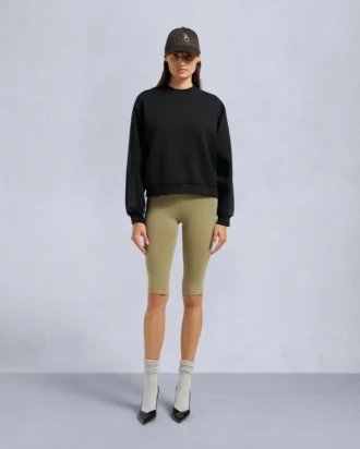 Mix Media sweatshirt met ronde hals