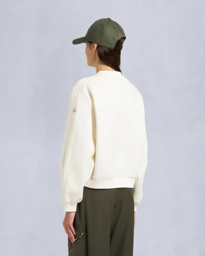 Mix Media sweatshirt met ronde hals