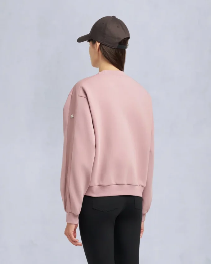 Mix Media sweatshirt met ronde hals