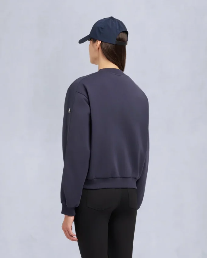 Mix Media sweatshirt met ronde hals