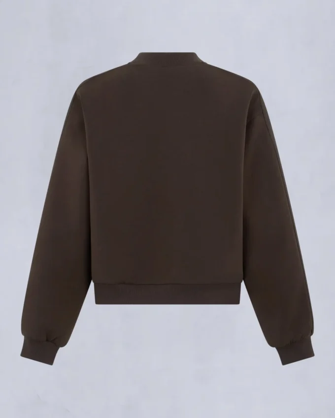 Mix Media sweatshirt met ronde hals