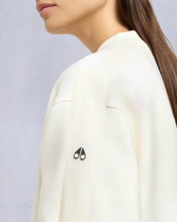 Mix Media sweatshirt met ronde hals