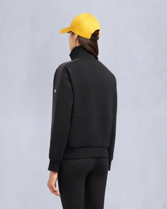 Mix Media-trui met kwartritssluiting