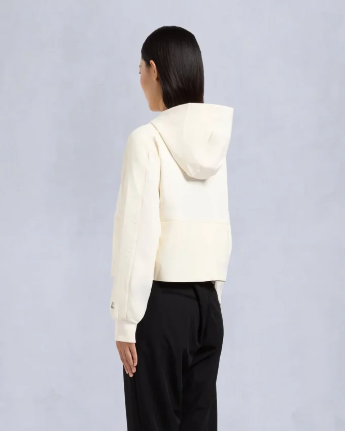 Mixmedia pullover hoodie