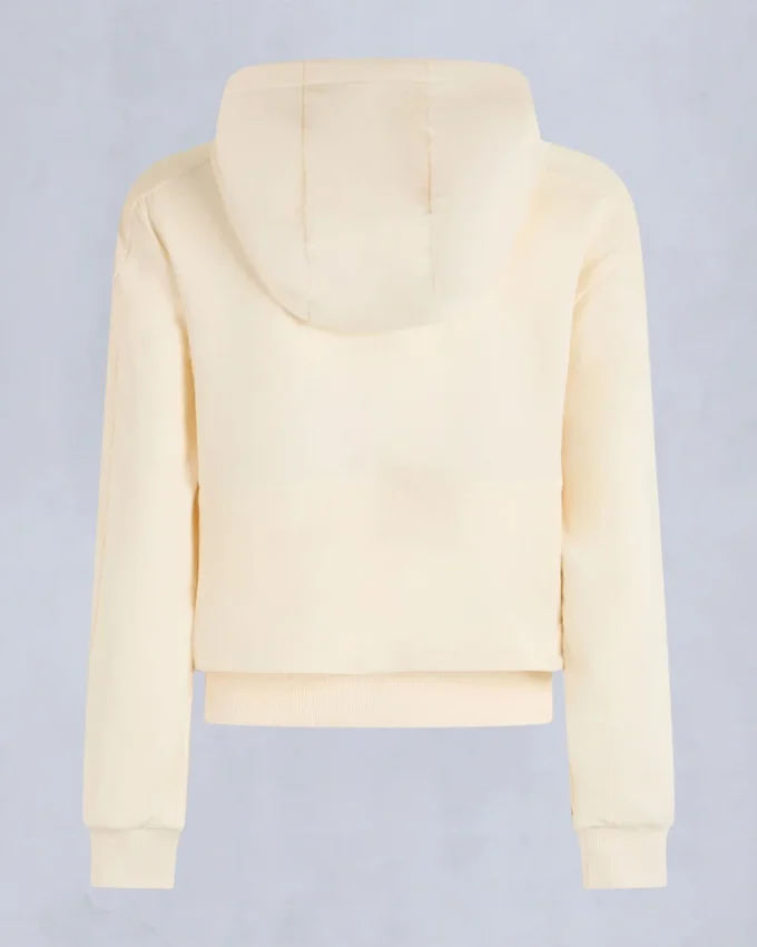 Mixmedia pullover hoodie