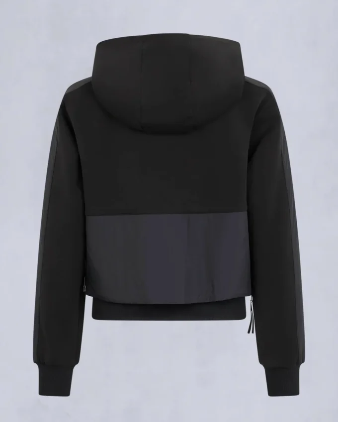 Mixmedia pullover hoodie