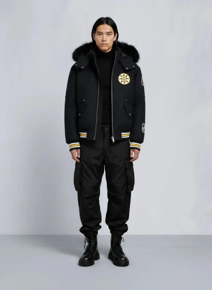 Nhl X Moose Knuckles Bruins bomberjack