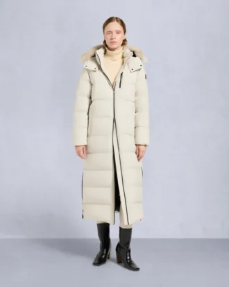 Nyluxe Chelia parka met schapenvachtrand