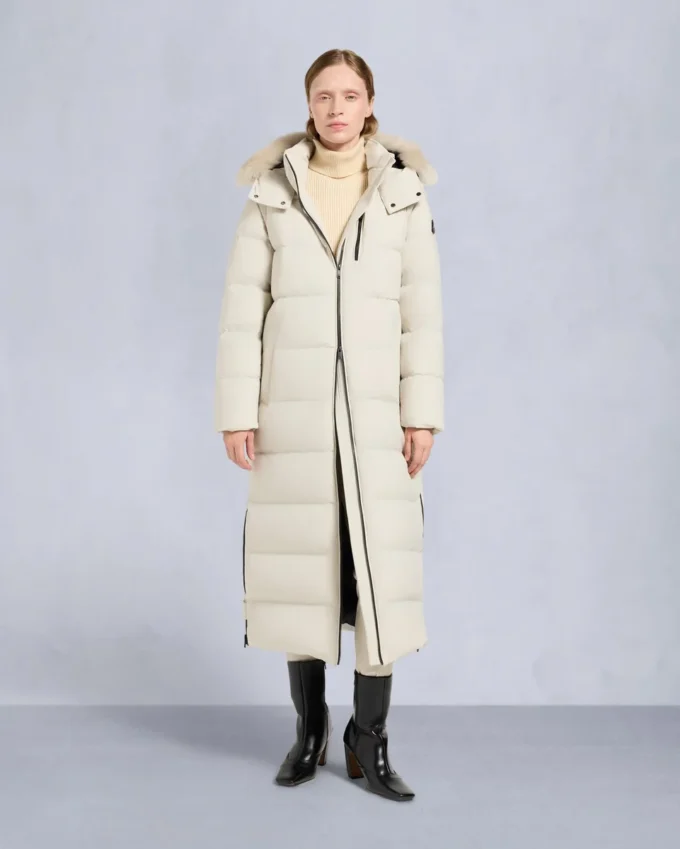 Nyluxe Chelia parka met schapenvachtrand