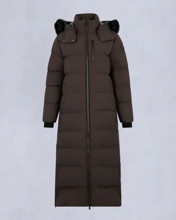 Nyluxe Chelia parka met schapenvachtrand
