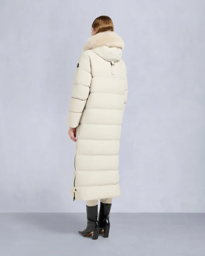Nyluxe Chelia parka met schapenvachtrand