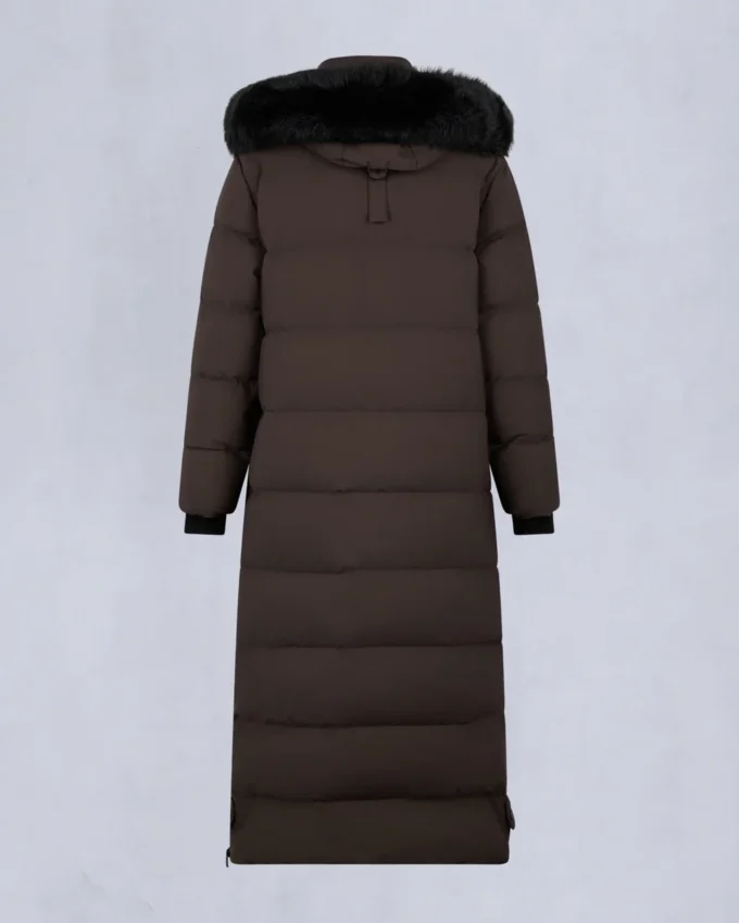 Nyluxe Chelia parka met schapenvachtrand