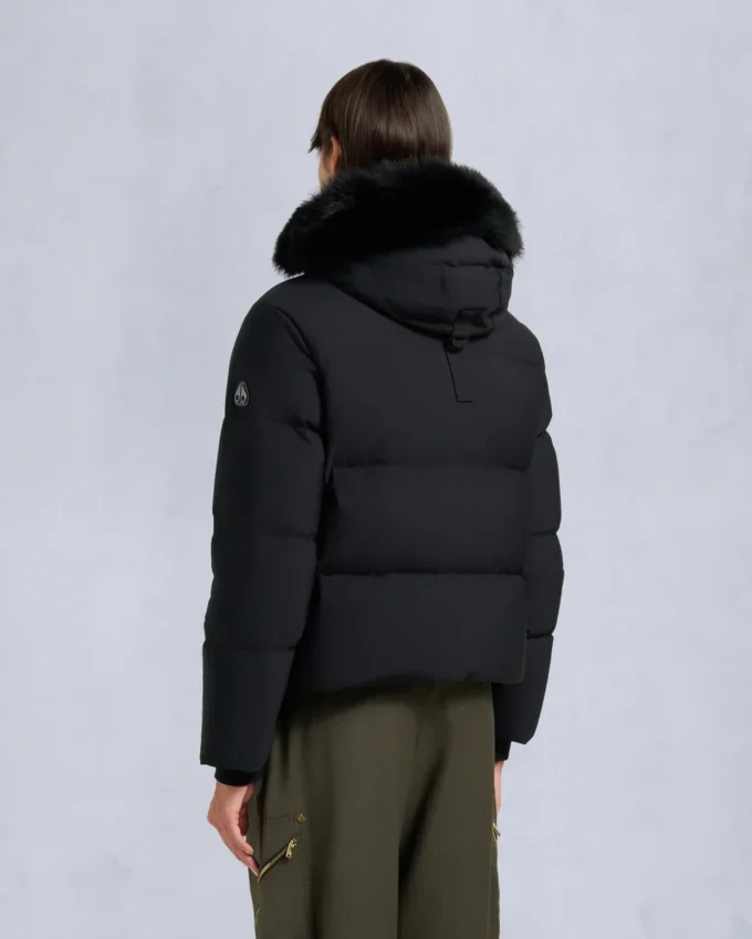 Nyluxe Misti Shearling Trim Puffer