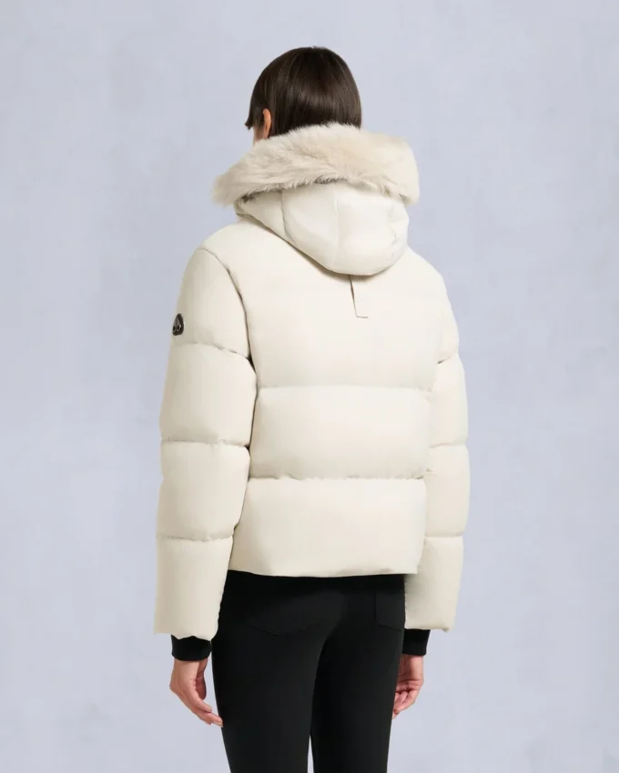 Nyluxe Misti Shearling Trim Puffer