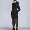 Nyluxe Watershed Shearling Trim Parka