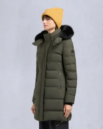 Nyluxe Watershed Shearling Trim Parka
