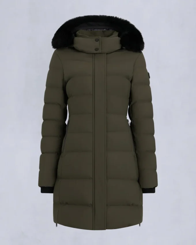Nyluxe Watershed Shearling Trim Parka