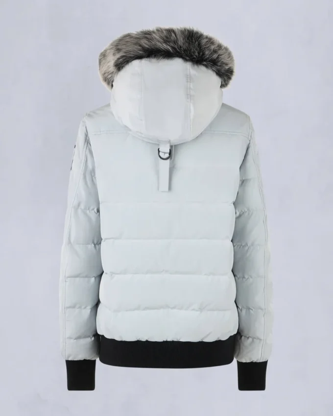 Onyx Ladriere bomberjack met schapenvachtrand