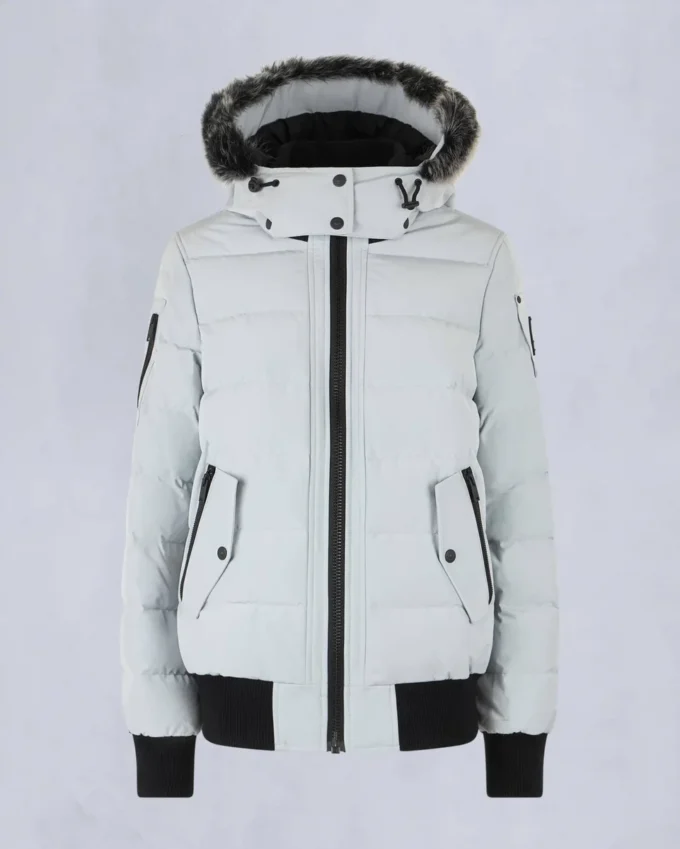 Onyx Ladriere bomberjack met schapenvachtrand